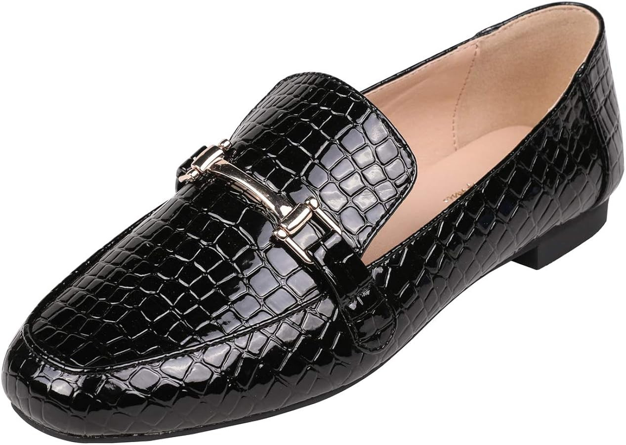 Feversole Women's Fashion Trim Deco Loafer Slippers | Amazon (US)
