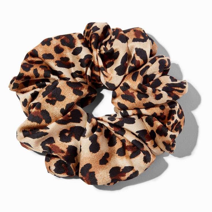 Giant Leopard Print Hair Scrunchie | Claire's (UK)