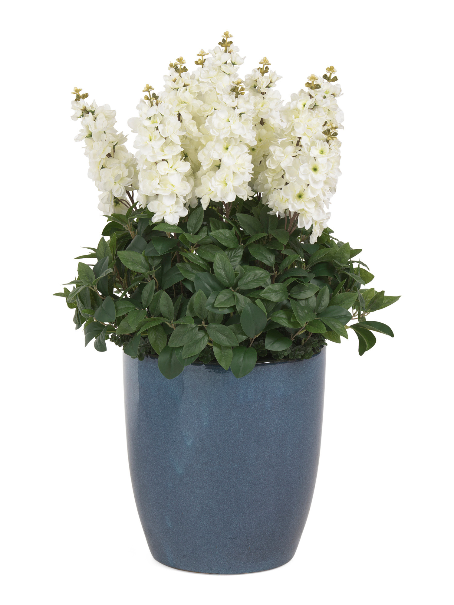36in Outdoor Covered Porch Safe Faux Hyacinth In Ceramic Planter | TJ Maxx