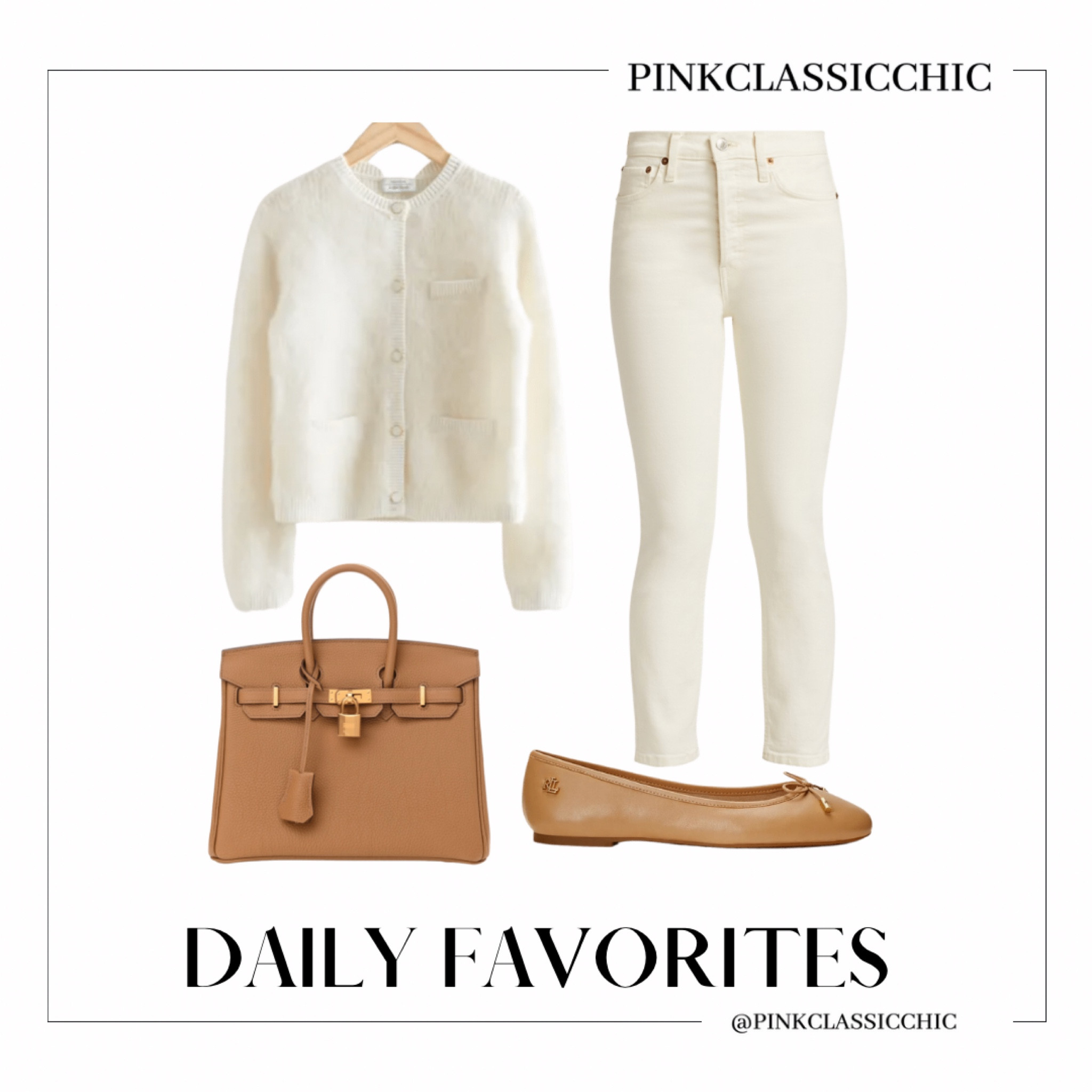 Ivory outfit, ivory cardigan, ivory jeans, jeans, redone jeans, flats, Ralph Lauren, beige flats, beige bag, office looks, office outfits, chic outfits, chic looks 

#LTKFind #LTKstyletip #LTKSeasonal