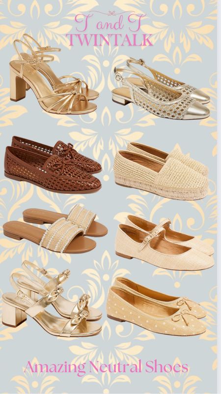 Spring to summer neutral shoes!