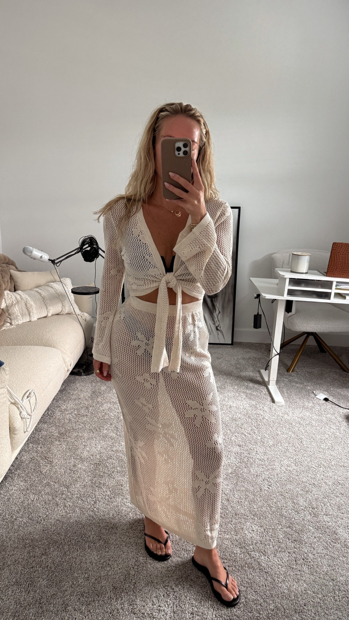 Two-piece beach cover up from Amazon. It comes in a few colors and I love the floral details. Mix and match with linen pieces for more vacation looks.

Wearing small.

Amazon fashion, resort wear, beach coverup, pool coverup



#LTKSwim #LTKSeasonal #LTKTravel