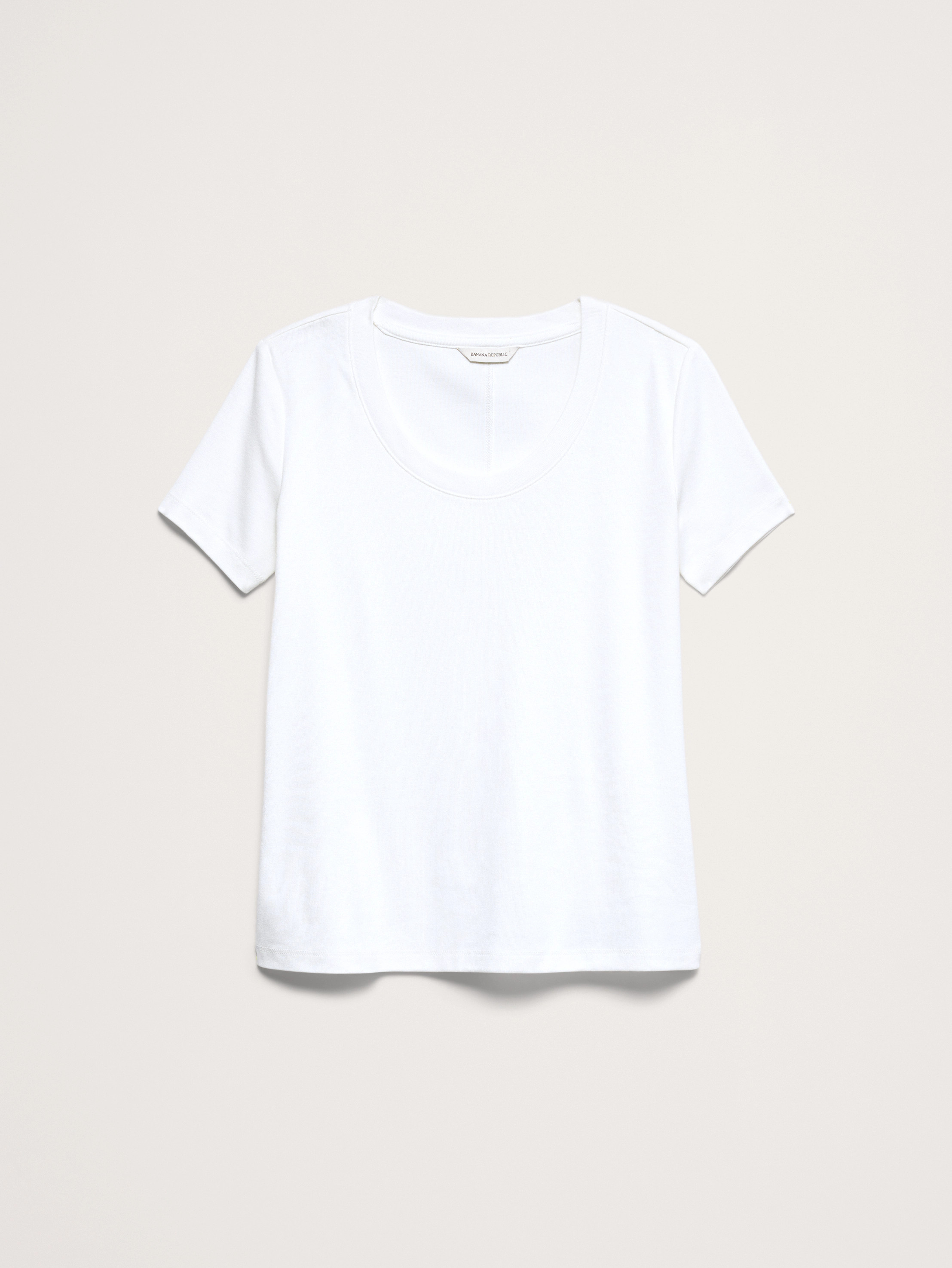 Minimalist Cotton Scoop-Neck T-Shirt | Banana Republic (US)