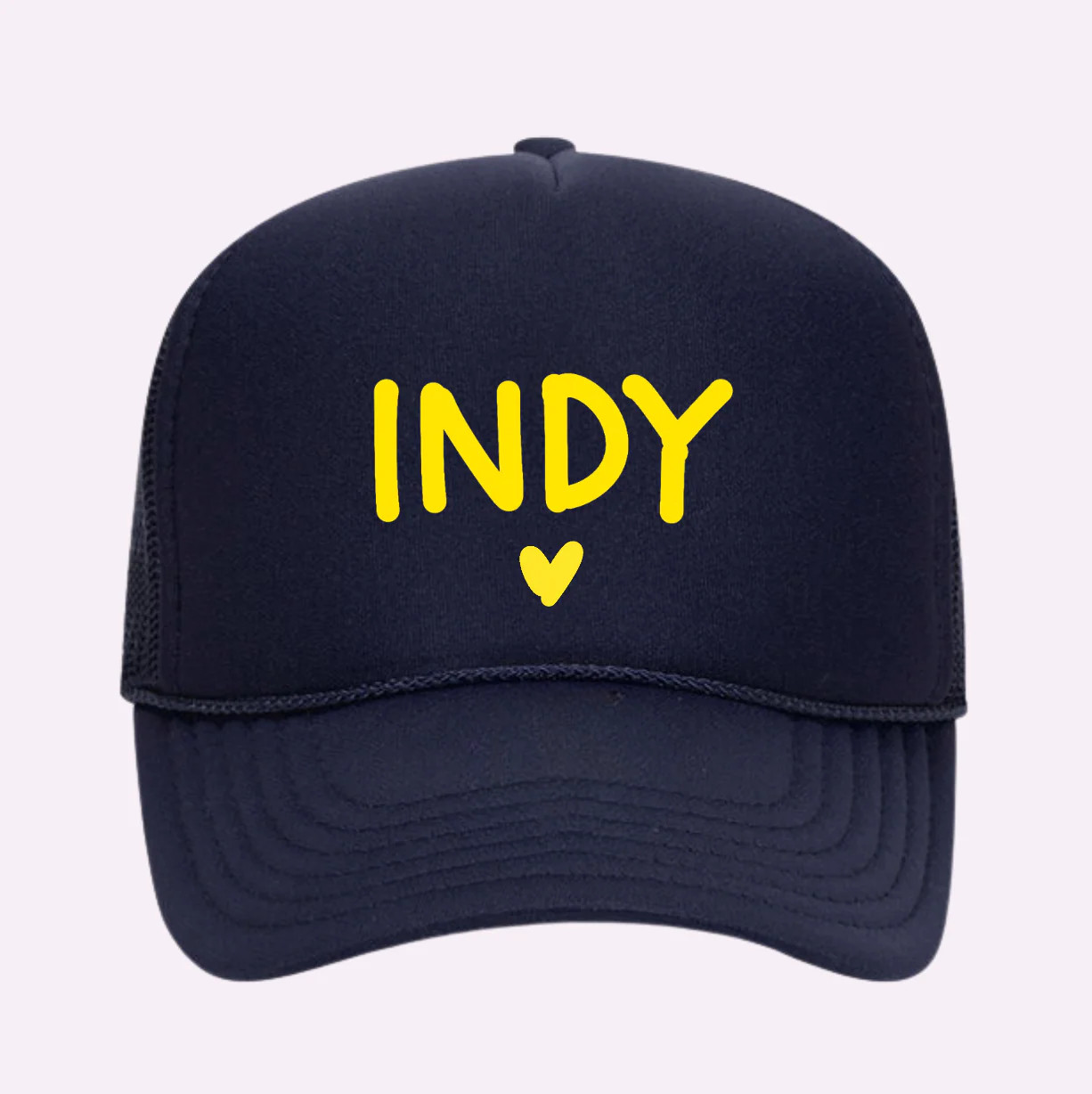 I LOVE INDY ♡ printed trucker hat | BFFS & BABES