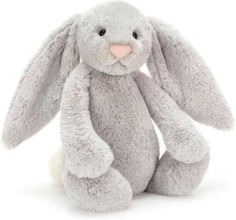 Jellycat Bashful Grey Bunny Stuffed Animal, Large, 15 inches | Amazon (US)