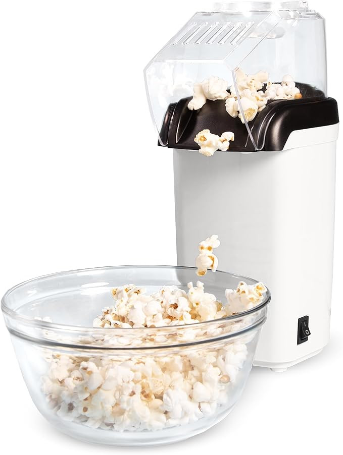 Tasty Hot Air Popcorn Popper, Healthy and Delicious Popcorn in Minutes, Fast and Easy-to-Use, Bui... | Amazon (US)