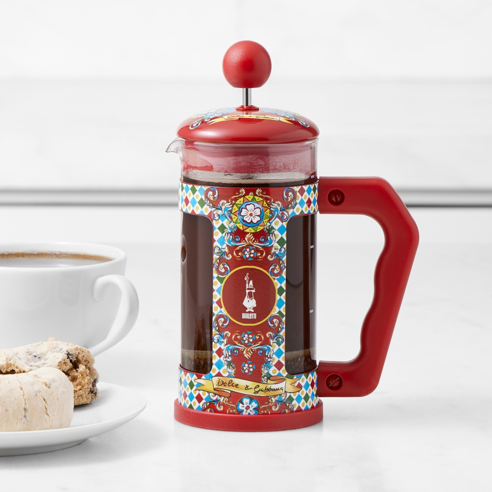 Bialetti Dolce &amp; Gabbana French Press, Carretto | Williams-Sonoma