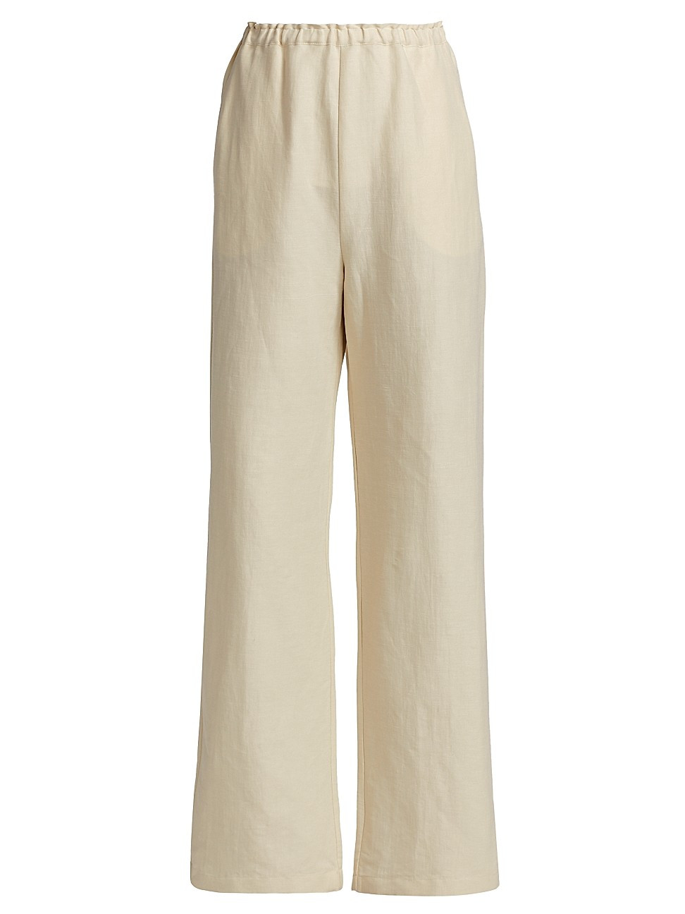 Mid-Rise Stretch Linen Wide-Leg Slacks | Saks Fifth Avenue