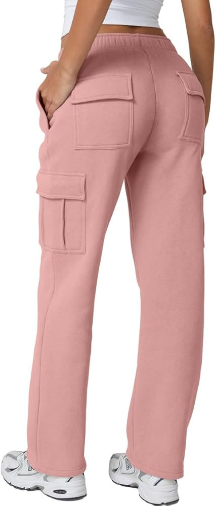 QINSEN Baggy Elastic Waist Sweatpants Casual | Amazon (US)