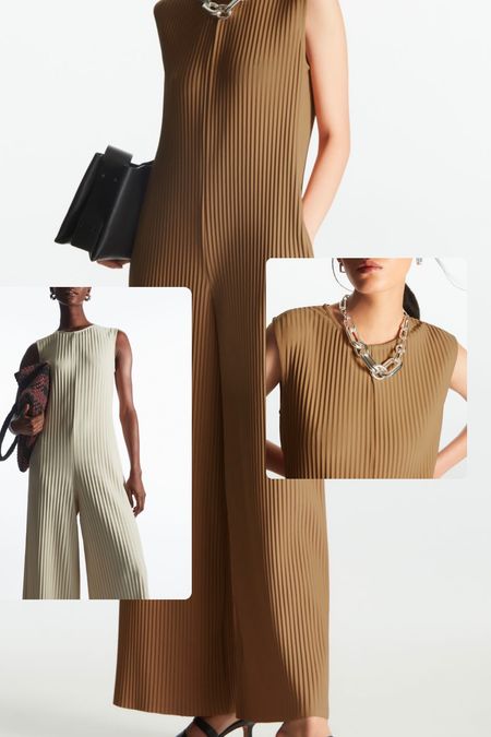 Very chic pleated jumpsuits 