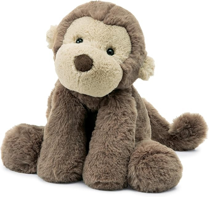 Jellycat Smudge Monkey Stuffed Animal, Medium 14 inches - Monkey Plush Toy - Classic Children's G... | Amazon (US)