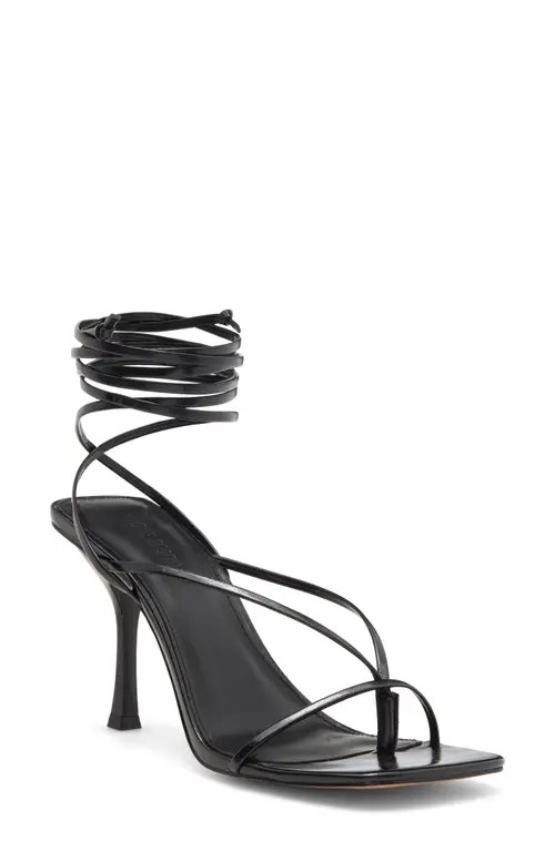 Steve Madden Athea Ankle Strap Sandal in Black at Nordstrom, Size 7.5 | Nordstrom