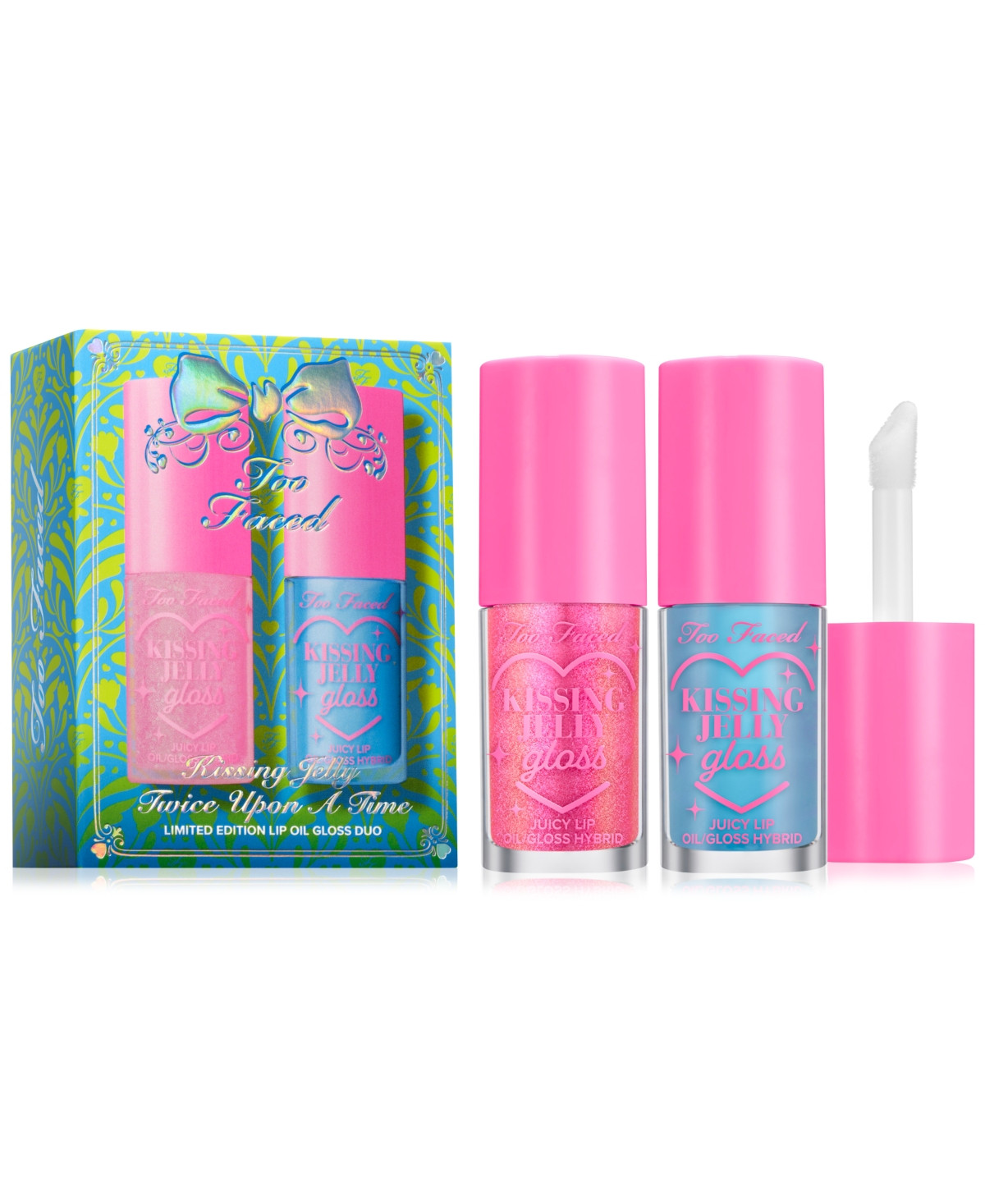 Too Faced 2-Pc. Kissing Jelly Twice Upon A Time Limited-Edition Lip Oil Gloss Set | Macy's