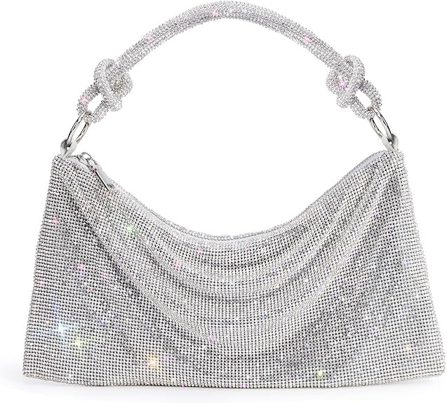 WLLWOO WLLWOO Rhinestone Purses Clutch For Women-Chic Evening Bags,Shiny Crossbody Handbags For P... | Amazon (US)