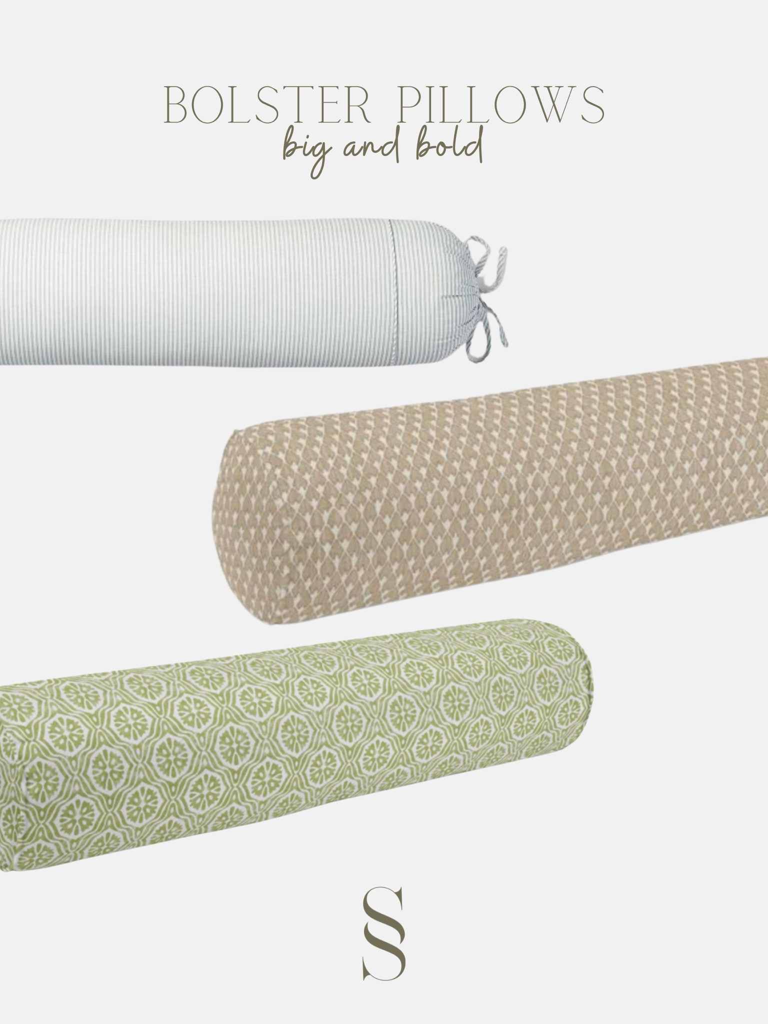 Round Bolster pillows for master bedroom, guest bedroom or day bed bedding 

#LTKU #LTKstyletip #LTKhome