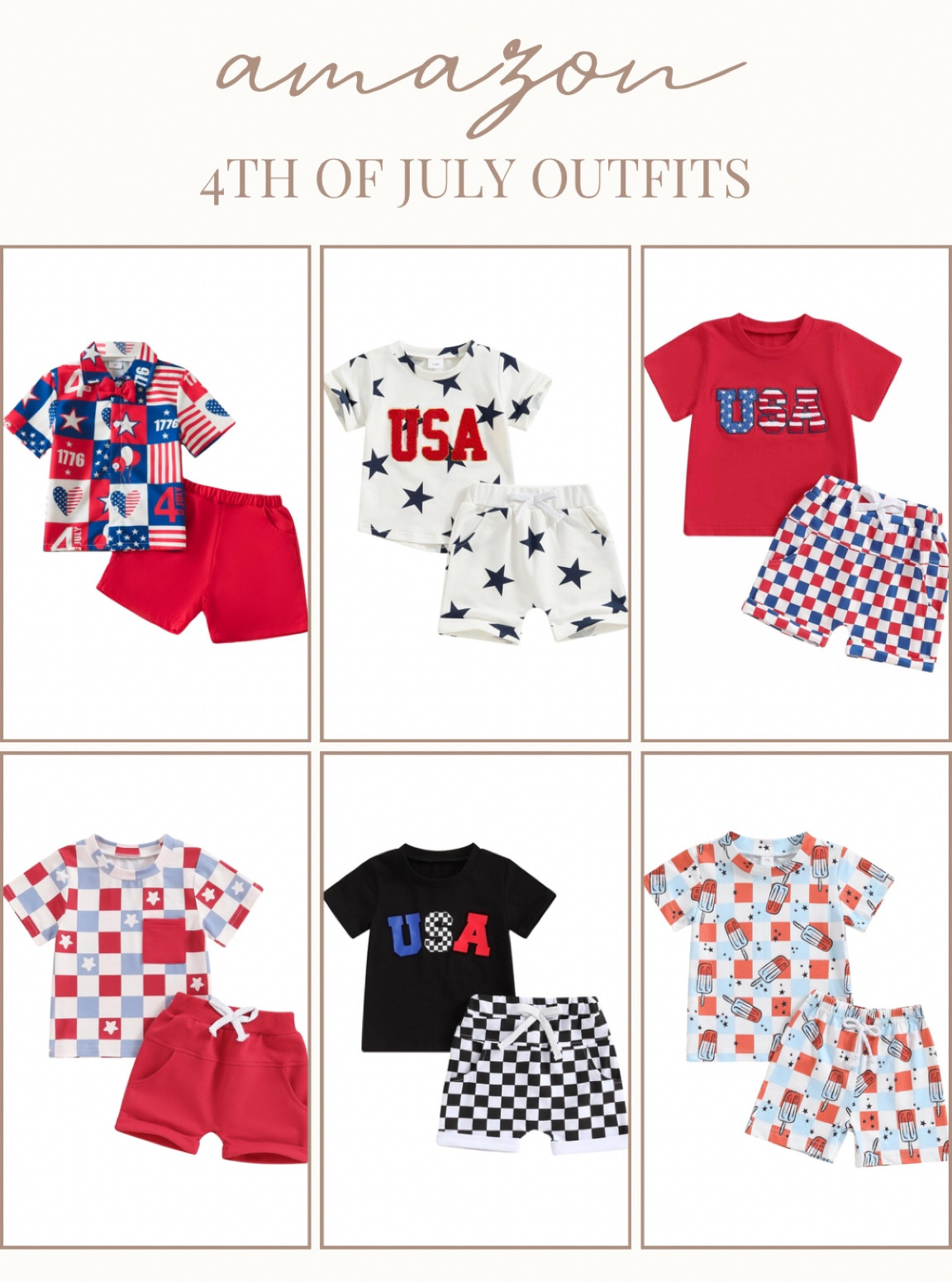 Amazon 4th of July outfits for kids!

#LTKFamily #LTKBaby #LTKKids