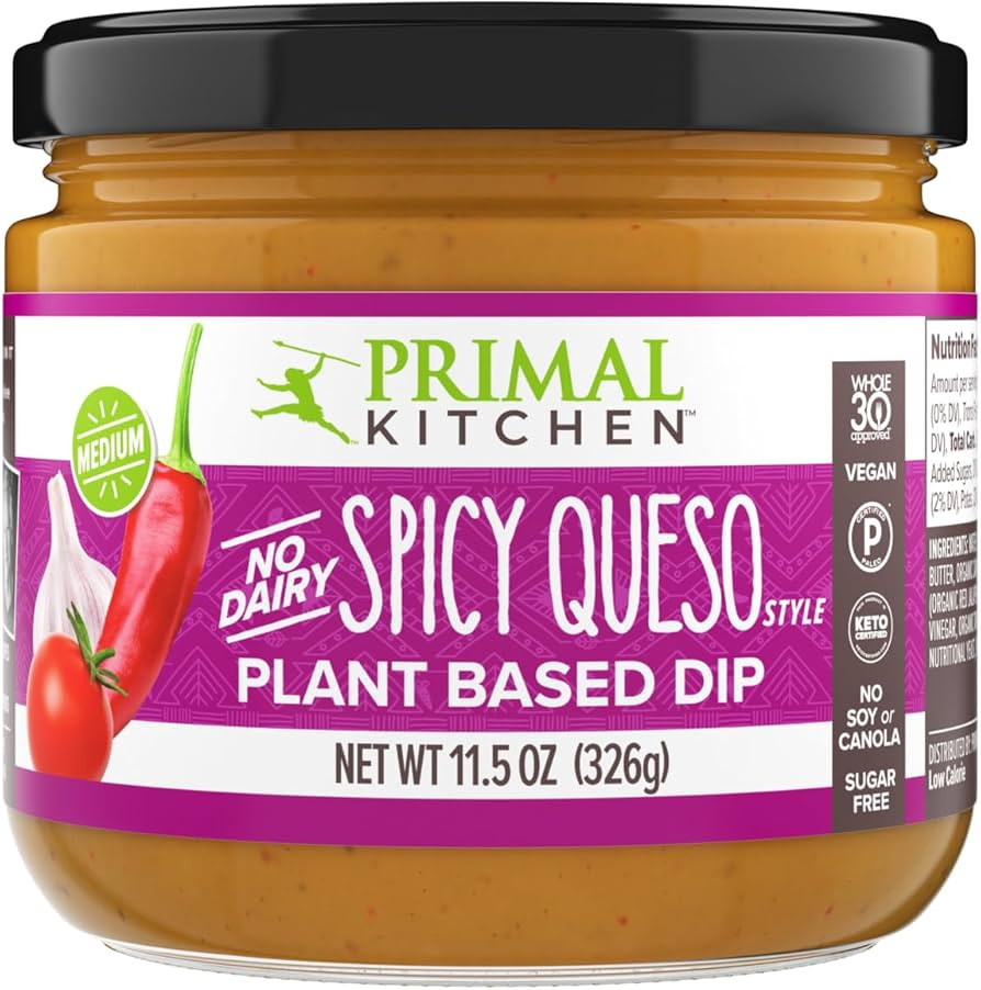 Primal Kitchen Dip Queso Spicy 11.5 OZ | Amazon (US)
