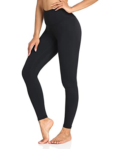 Colorfulkoala Women's Buttery Soft High Waisted Yoga Pants Full-Length Leggings (M, Black) | Amazon (US)