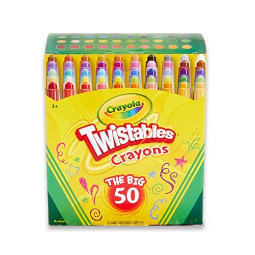 Crayola Twistables Crayons Coloring Set, Kids Craft Supplies, Gift, 50 Count | Amazon (US)