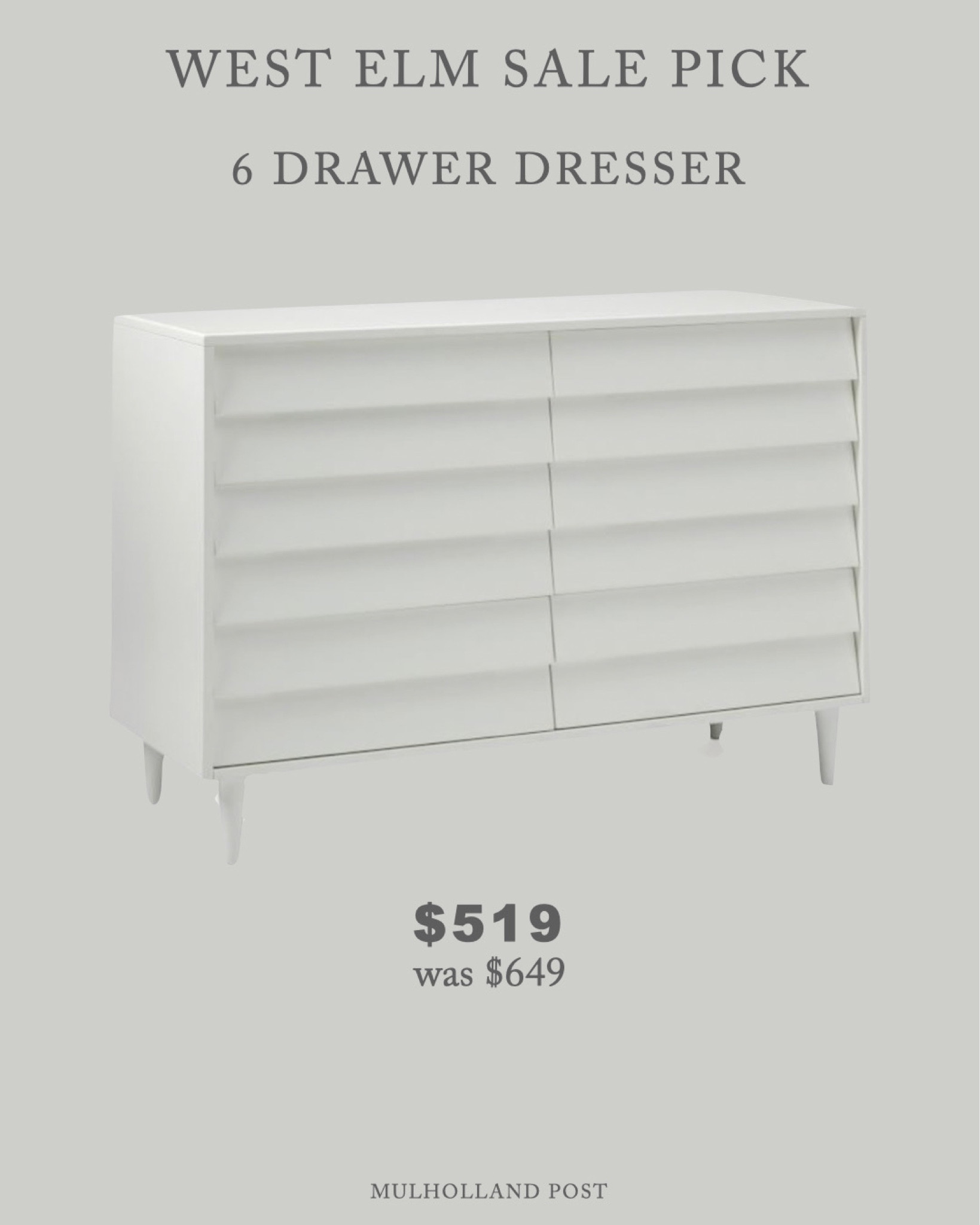 West Elm sale pick

Dresser, home decor, bedroom decor

#LTKunder100 #LTKhome #LTKSale