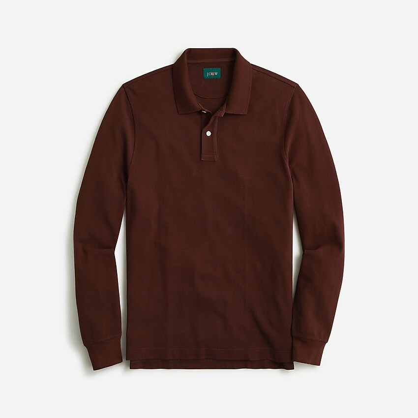 Long-sleeve classic piqué polo shirt | J. Crew US