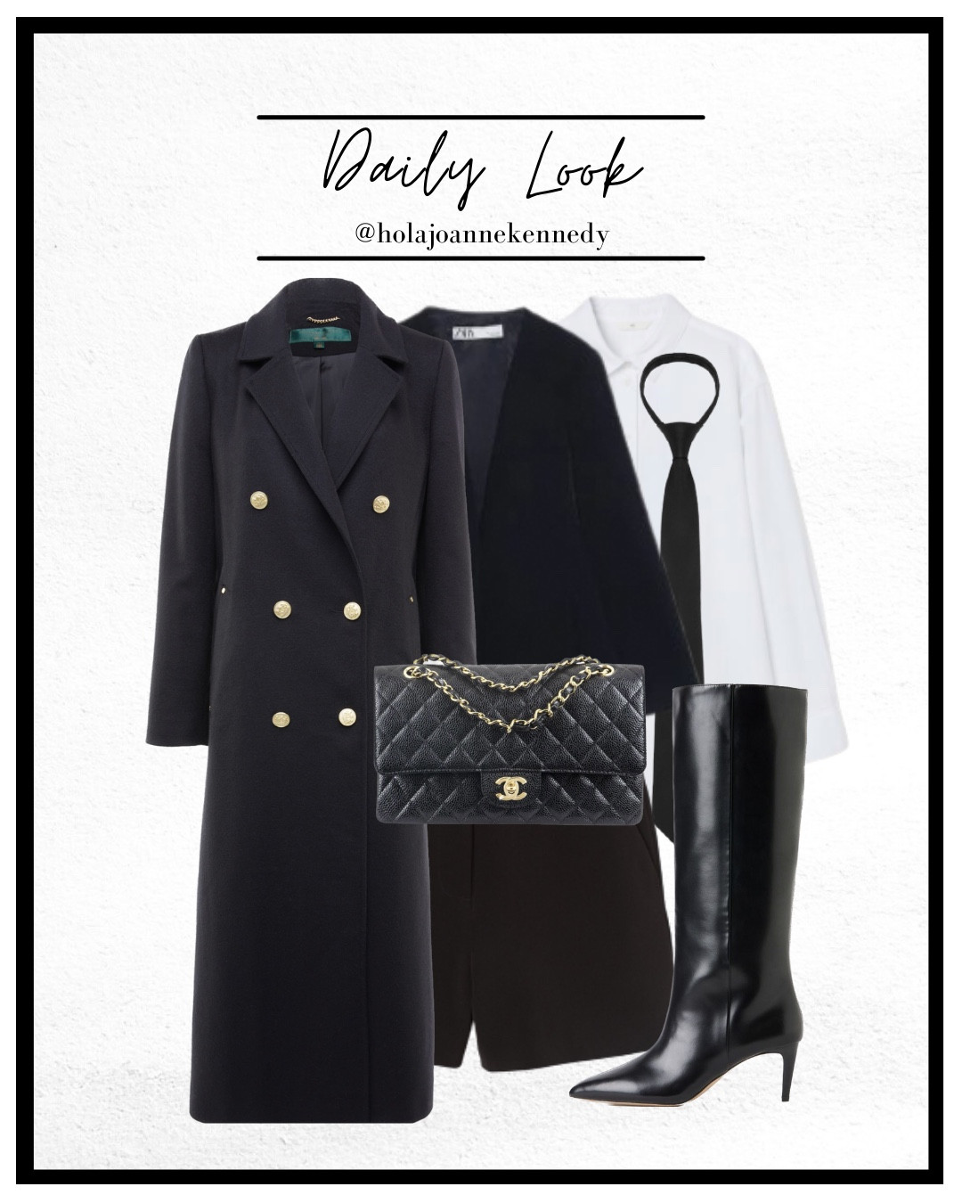cape blazer outfit, monochrome outfit, black and white style, tailored fashion, masculine energy outfit, power dressing, structured style, chic winter fashion, knee high boots outfit, sophisticated style 

#LTKworkwear #LTKuk #LTKstyletip