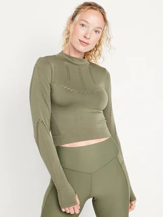 Seamless Cropped Performance Top for Women | Old Navy (US)