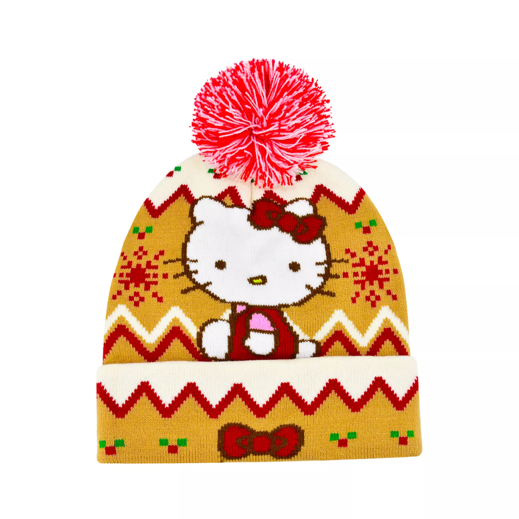 Women's Hello Kitty Holiday Beanie with Pom | Kohl's