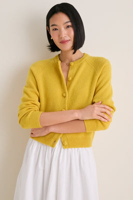 Marigold Cashmere Knot Button Phoebe Cardigan | Tuckernuck (US)