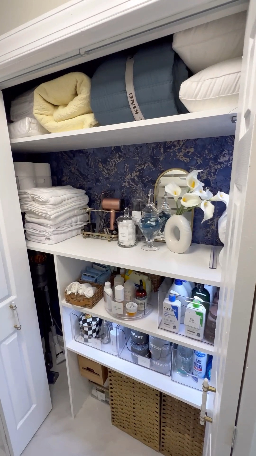 This is your reminder to finally organize that utility closet, here’s a little motivation to get you started 😊. Ours holds all our utility items and bathroom essentials, and once it’s reset, everything just runs smoother. 

#LTKSeasonal #LTKHome #LTKSaleAlert