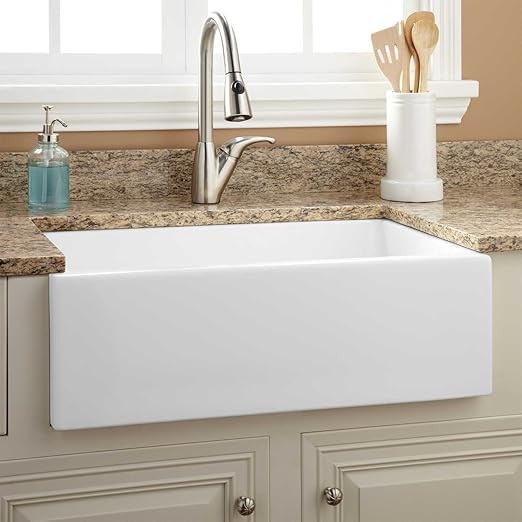 Signature Hardware 926900-30 Risinger 30" Single Basin Fireclay Farmhouse Sink | Amazon (US)