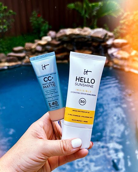 Two summertime beauty products I am loving! I use the CC Matte when I wear makeup, and the Hello Sunshine when I’m makeup free. 

#LTKBeauty
