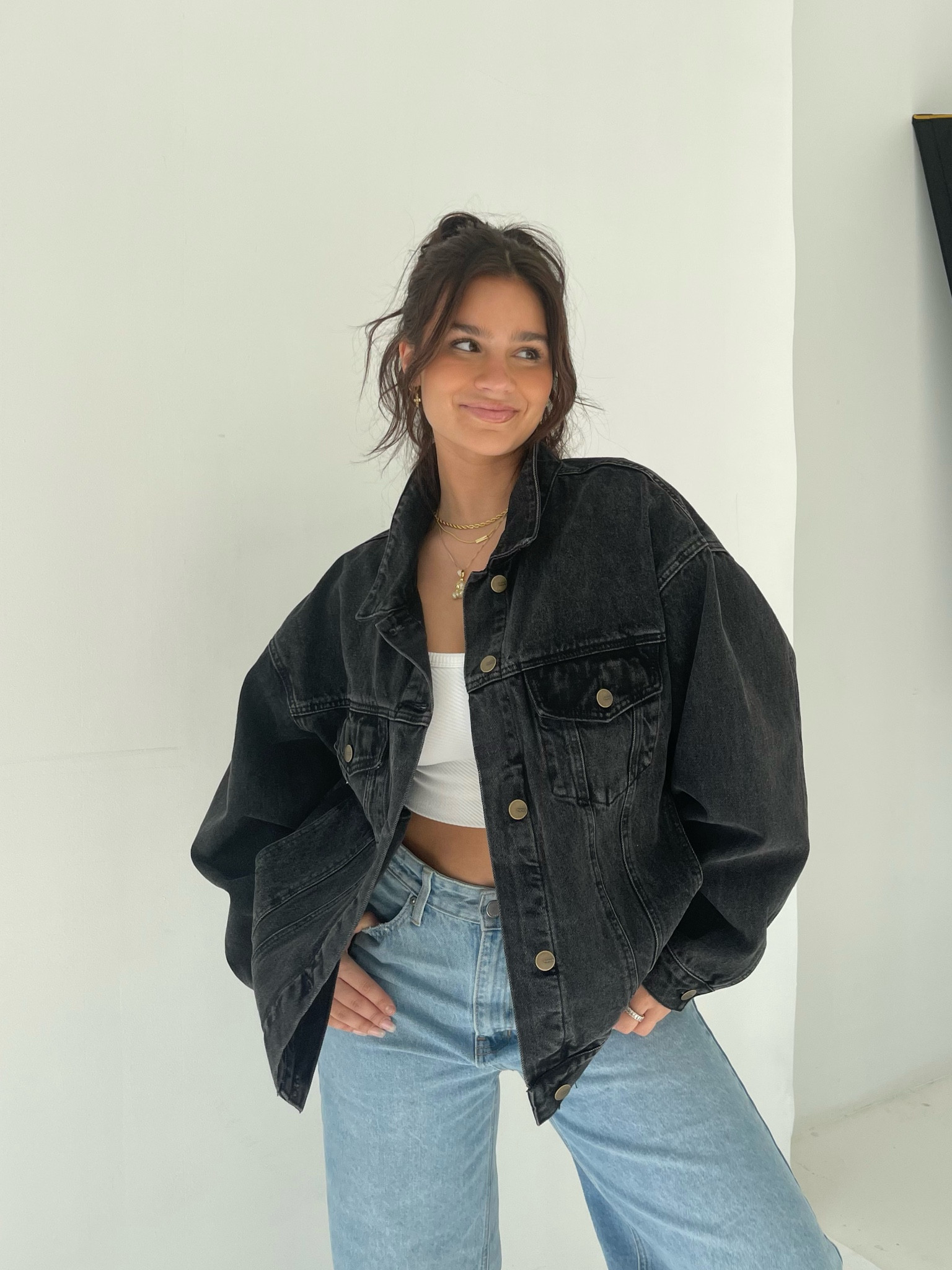 The perfect spring transitional piece, black denim jacket 

#LTKFind #LTKstyletip #LTKSeasonal