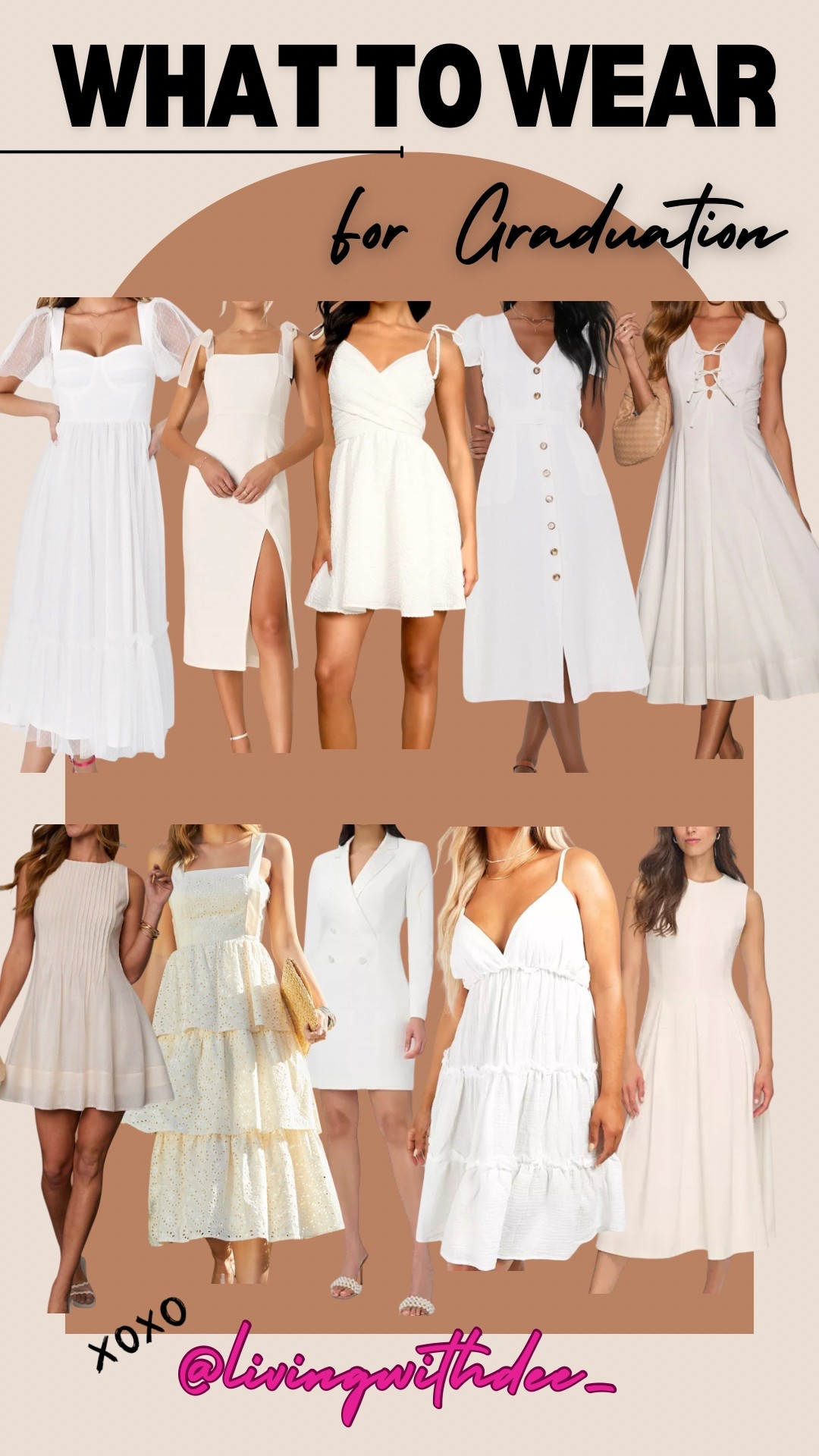What to Wear | Graduation Dresses | White Dresses 

#LTKStyleTip #LTKFindsUnder100 #LTKFindsUnder50