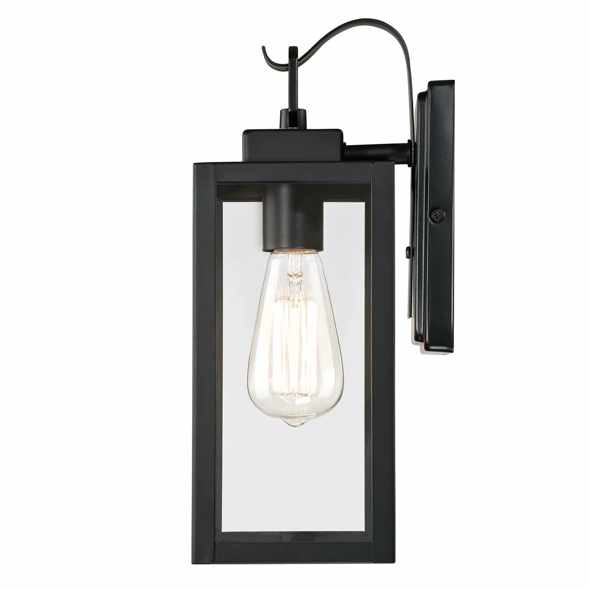 Schlesinger Outdoor Rectangular Clear Glass Shade Wall Light | Wayfair North America