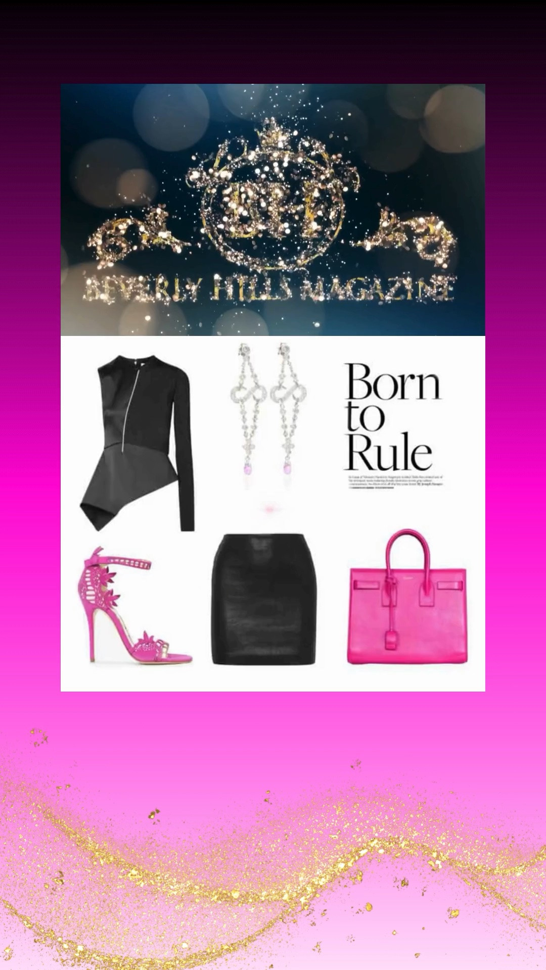 ✨ COOL STYLE IN BLACK ✨

Elevate your wardrobe with cool style in black — a striking combination of modern edge and feminine sophistication. This fashion-forward look features a sleek black leather top paired with a chic mini skirt, creating a bold silhouette that exudes confidence and effortless glamour. Dazzling diamond earrings add a touch of luxury, while vibrant pink high heels and a matching handbag bring the perfect contrast of playful elegance.

Ideal for upscale dinners, cocktail parties, or a stylish night on the town, this ensemble proves that black never has to be boring. With luxe textures, sparkling accents, and bold pops of color, cool style in black is the definition of contemporary chic.

✨ SHOP THE LOOK ✨

https://www.beverlyhillsmagazine.com/shop

#FashionMagazine #ShopStyle #CoolStyle #BlackFashion #LuxuryStyle #WomensFashion 🖤💎🌸✨

#LTKootd