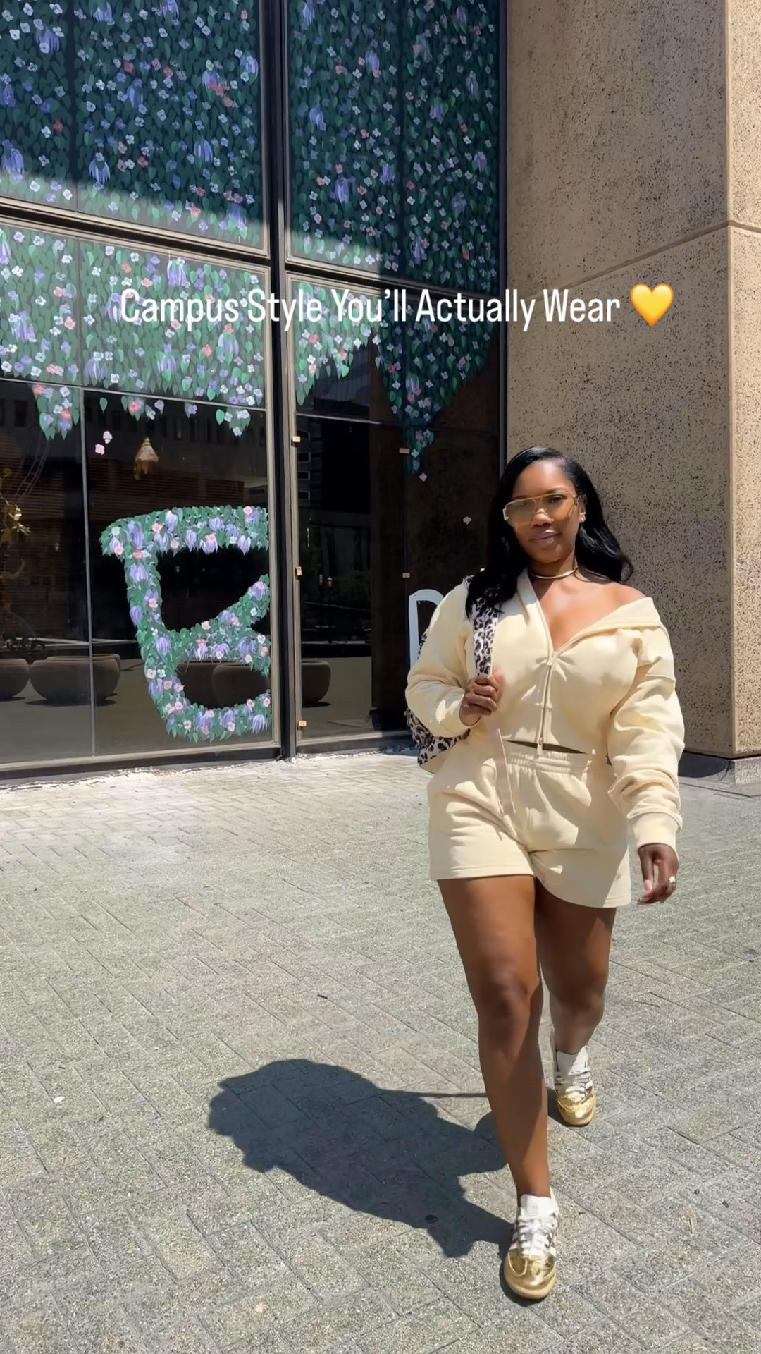 Campus Style You’ll Actually Wear 💛
This is a great adidas outfit to transition into the beginning of fall when it’s still warm enough for shorts. The hoody is good for layering. Also perfect for back to school or running errands. 

Wearing a size XS top and S bottom.

#ltkstyle #outfitinspo

#LTKootd