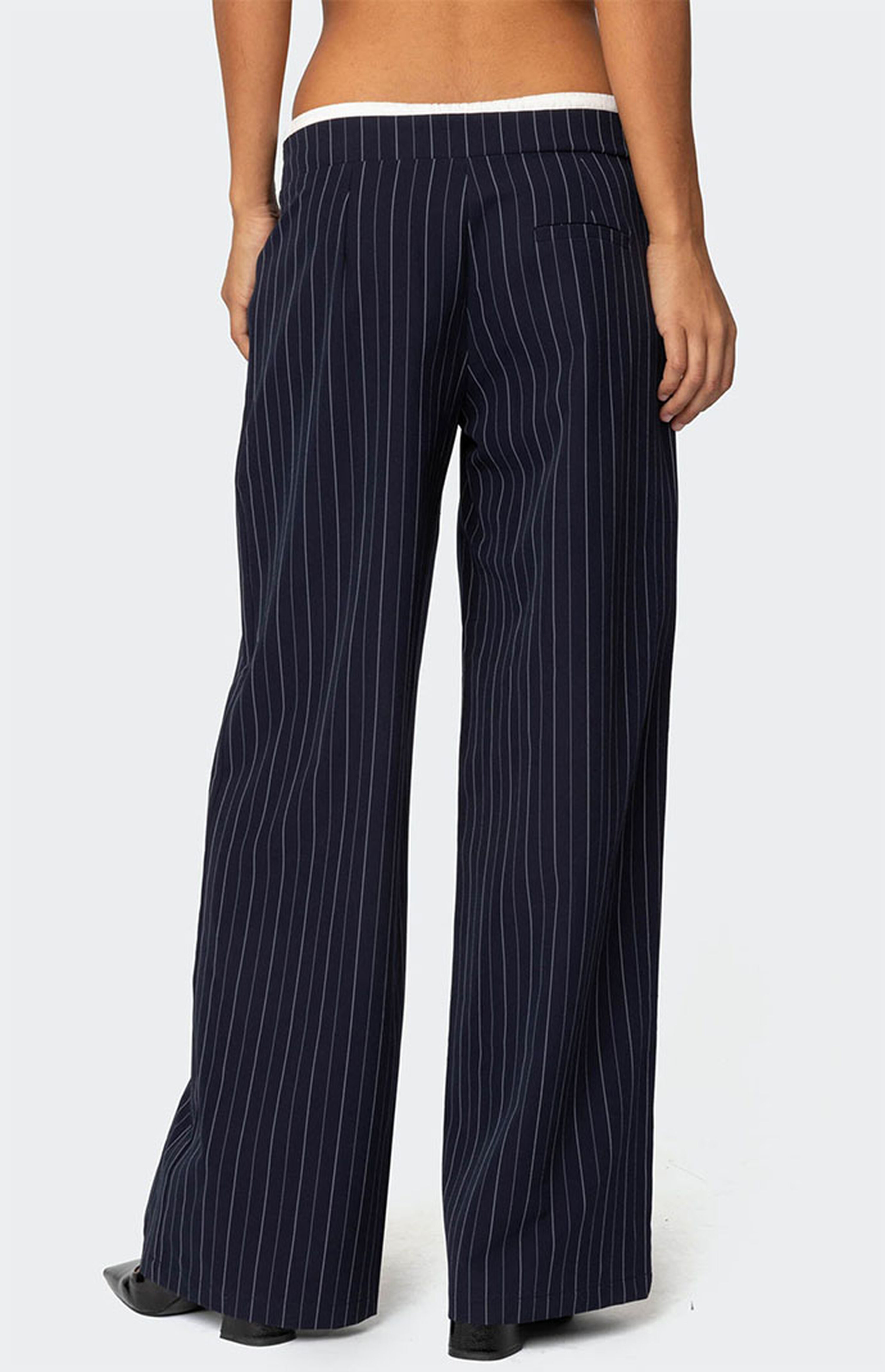 Edikted Pinstripe Peekaboo Drawstring Pants | PacSun