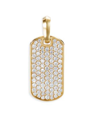 18K Yellow Gold Tag Pendant with Pavé Diamonds | Bloomingdale's (US)