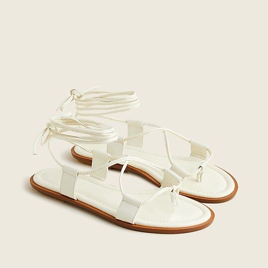 Sorrento lace-up gladiator sandals in leather | J.Crew US