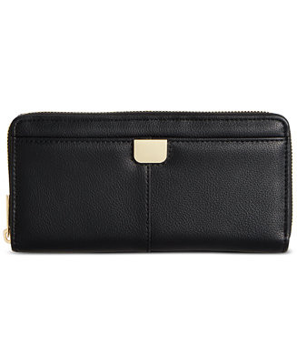 On 34th Angii Zip Around Solid Wallet, Created for Macy's  - Macy's | Macy's
