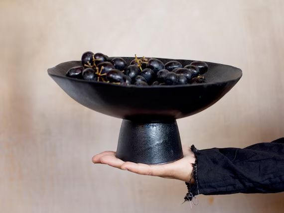 ceramic Footed Bowl, ceramic pedestal bowl, Ceramic Footed Bowl Ceramic Fruit Bowl Pottery | Etsy (US)