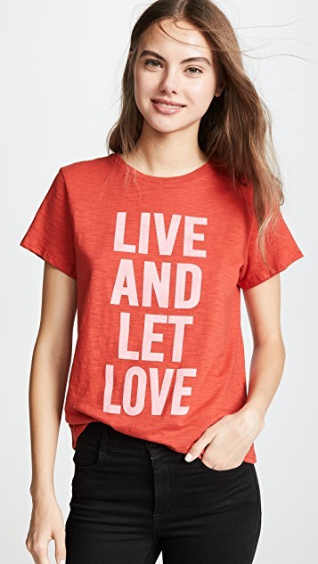 Tous Les Jours Live And Let Love Tee | Shopbop