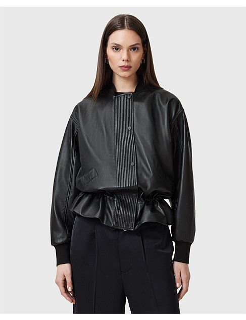 Sofi Leather Bomber | David Jones (Australia & New Zealand)