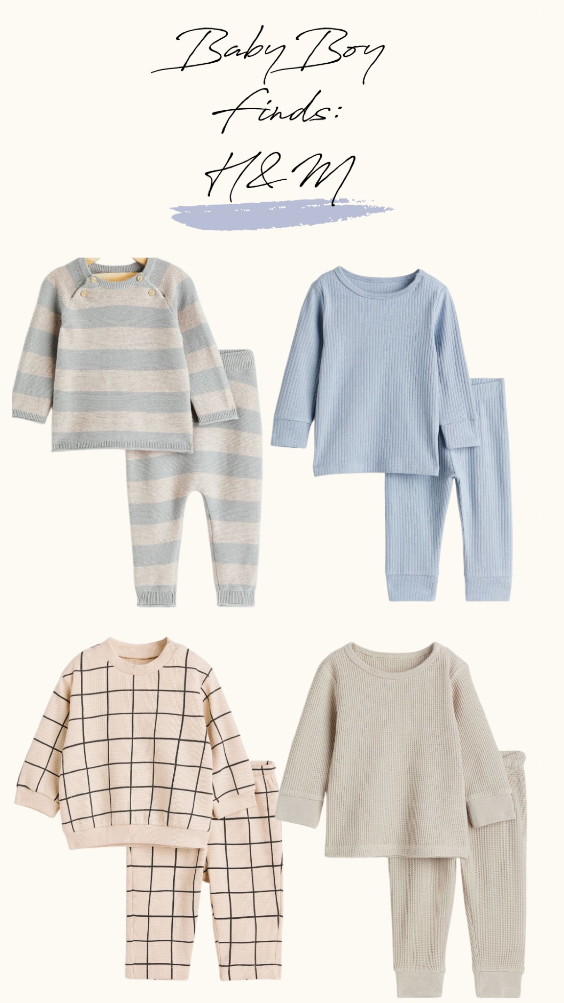 H&M has the cutest sets for baby boys 💙

#LTKFind #LTKkids #LTKbaby
