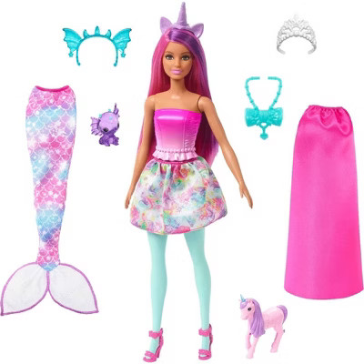Barbie Doll and Fantasy Pets Dress-Up Doll Mermaid Tail and Skirt | Target