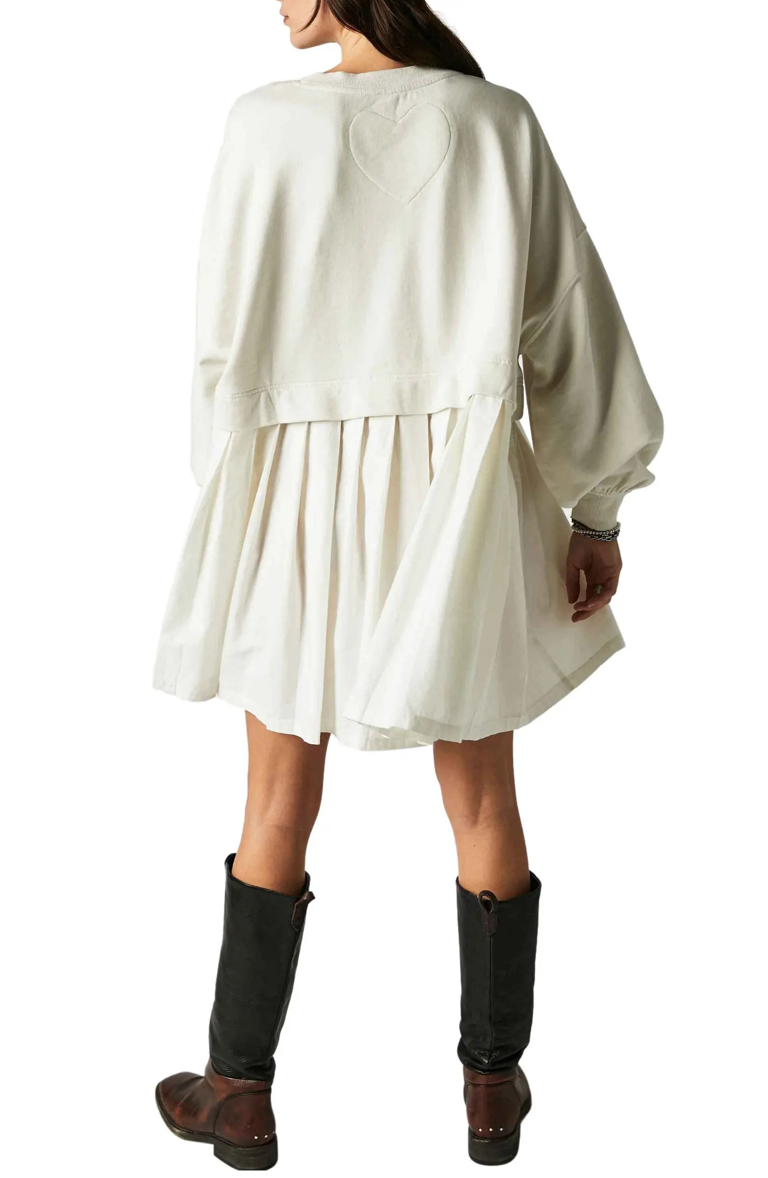 Free People Eleanor Layered Sweatshirt Minidress | Nordstrom | Nordstrom