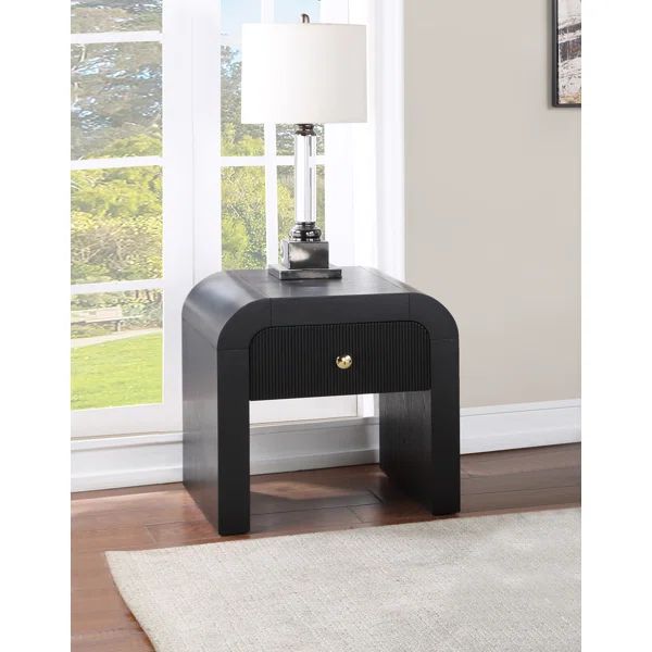 Moncure 24'' Tall End Table with Storage | Wayfair North America