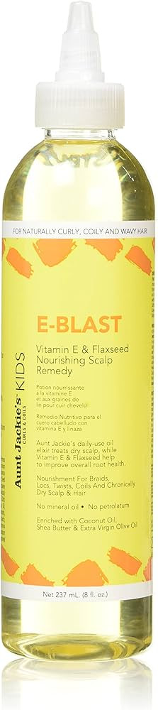 Aunt Jackie's Kids E-Blast Daily Oil for Dry Scalp, Vitamin E and Flaxseed Nourishing Scalp Remed... | Amazon (US)
