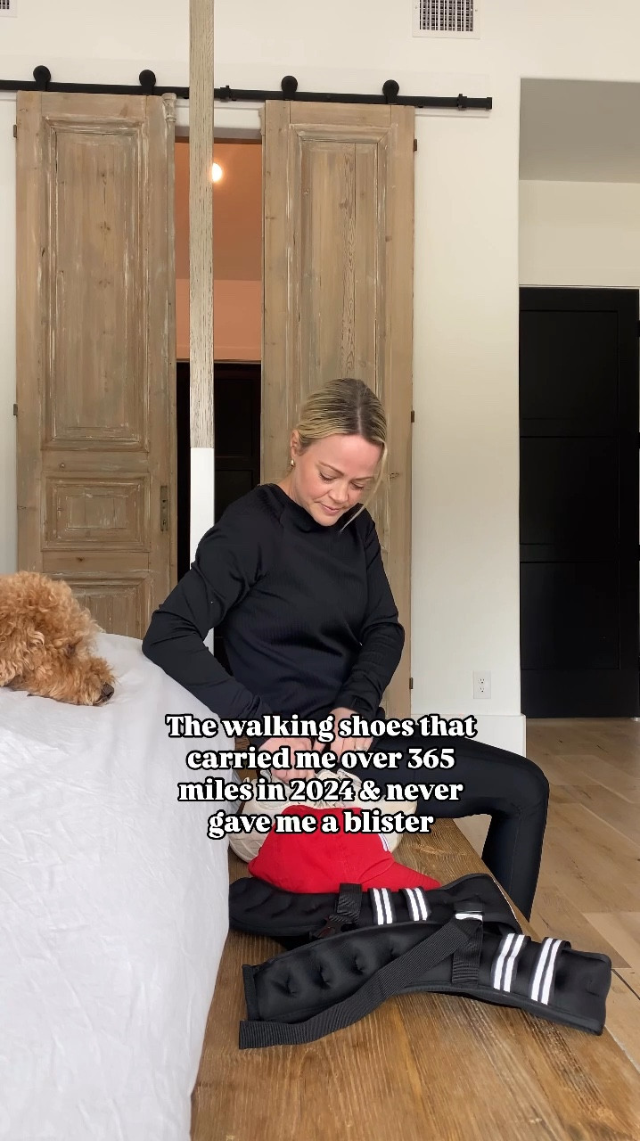 The BEST walking shoes! I’m between a 6.5/7 and always go with the 7 in tennis shoes. My weighted vest is 12 lbs  

Sneakers / walking pad / winter outfit / athleisure / activewear/ fleece lined leggings / socks / weighted vest 
#ltkfitness 

#LTKShoeCrush #LTKActive #LTKOver40